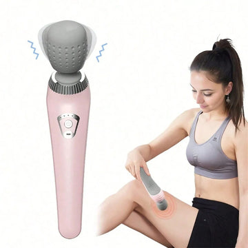 Vibrator Handheld Massage Vibration, Portable 5 Speeds Deep Tissue Strong Personal Magic Wand Massager, vibrator for Relaxation, Sports Recovery, Pain Relief, Leg, Christmas Gifts for Men Women-Pink