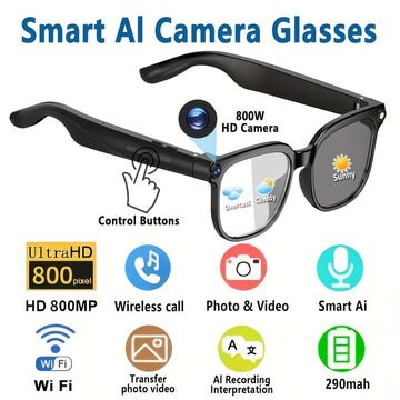 Original Meta Ai Smart Wireless Bluetooth Glasses with (Speaker & Camera )allow to open parcel check before payment