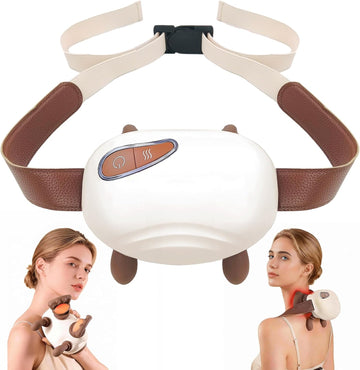 Neck and Shoulder Massager with Hands,Wireless Portable Deep Tissue Massage for Neck, 4D Bionic Real Touch Shiatsu Hand Massager, Rechargeable Cervical Electric Massager for Home Office