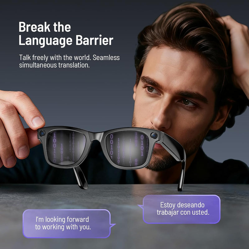 Original BUY 1 GET 1 FREE – Smart AI Camera & Bluetooth Glasses